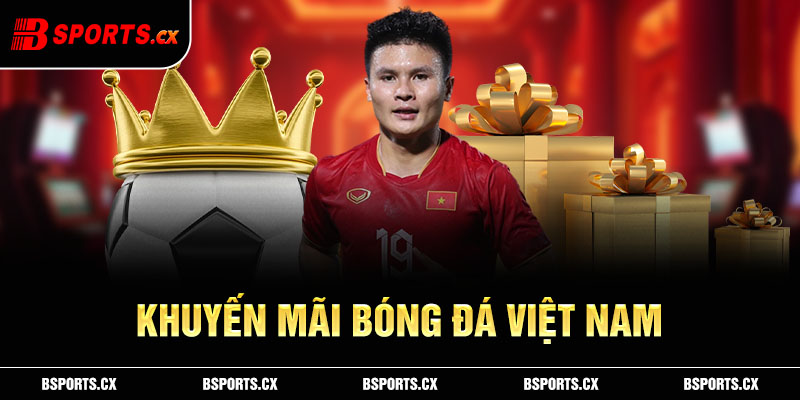 Chương trình khuyến mãi bóng đá Việt Nam cược càng to thưởng càng lớn